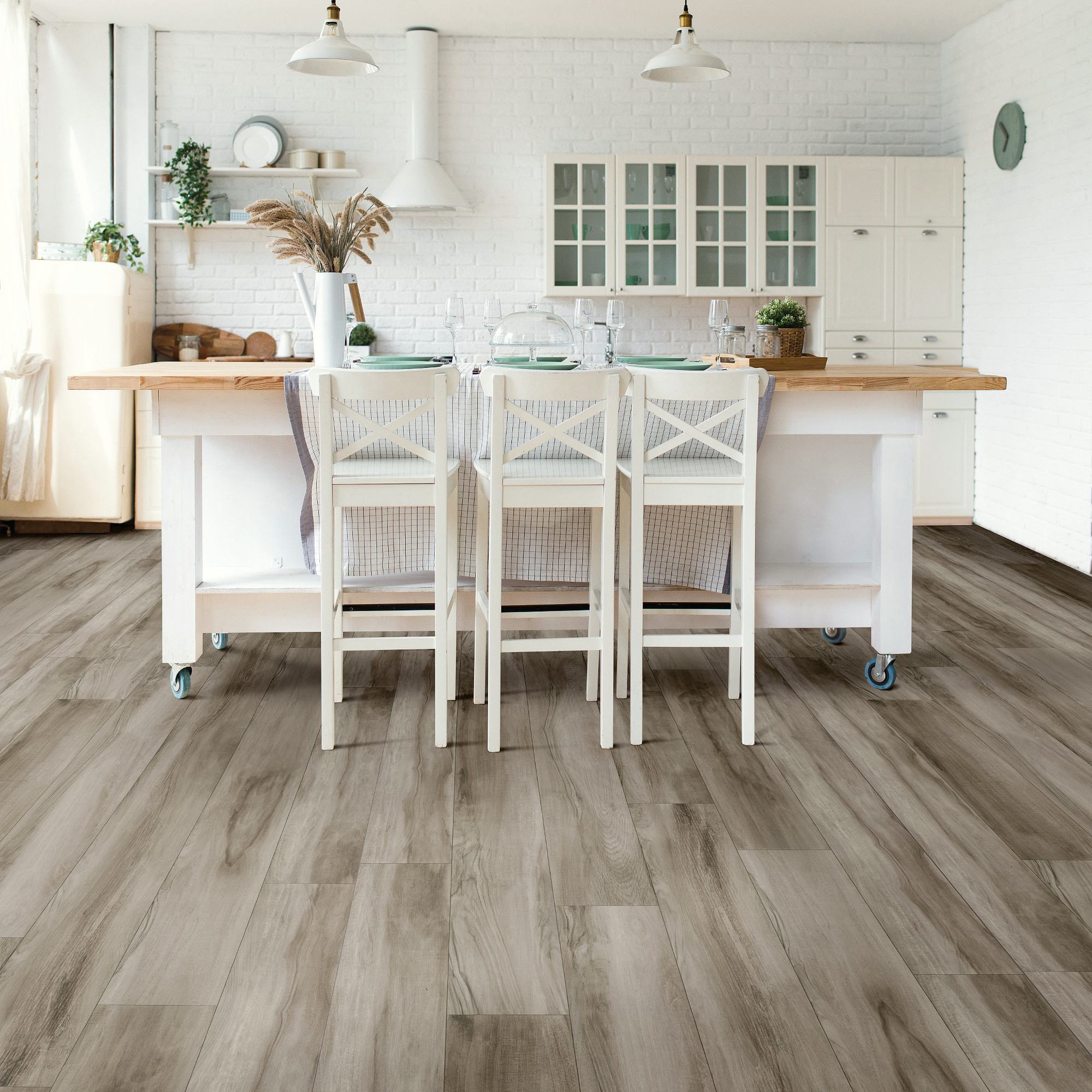 Noble flooring, shown in a room