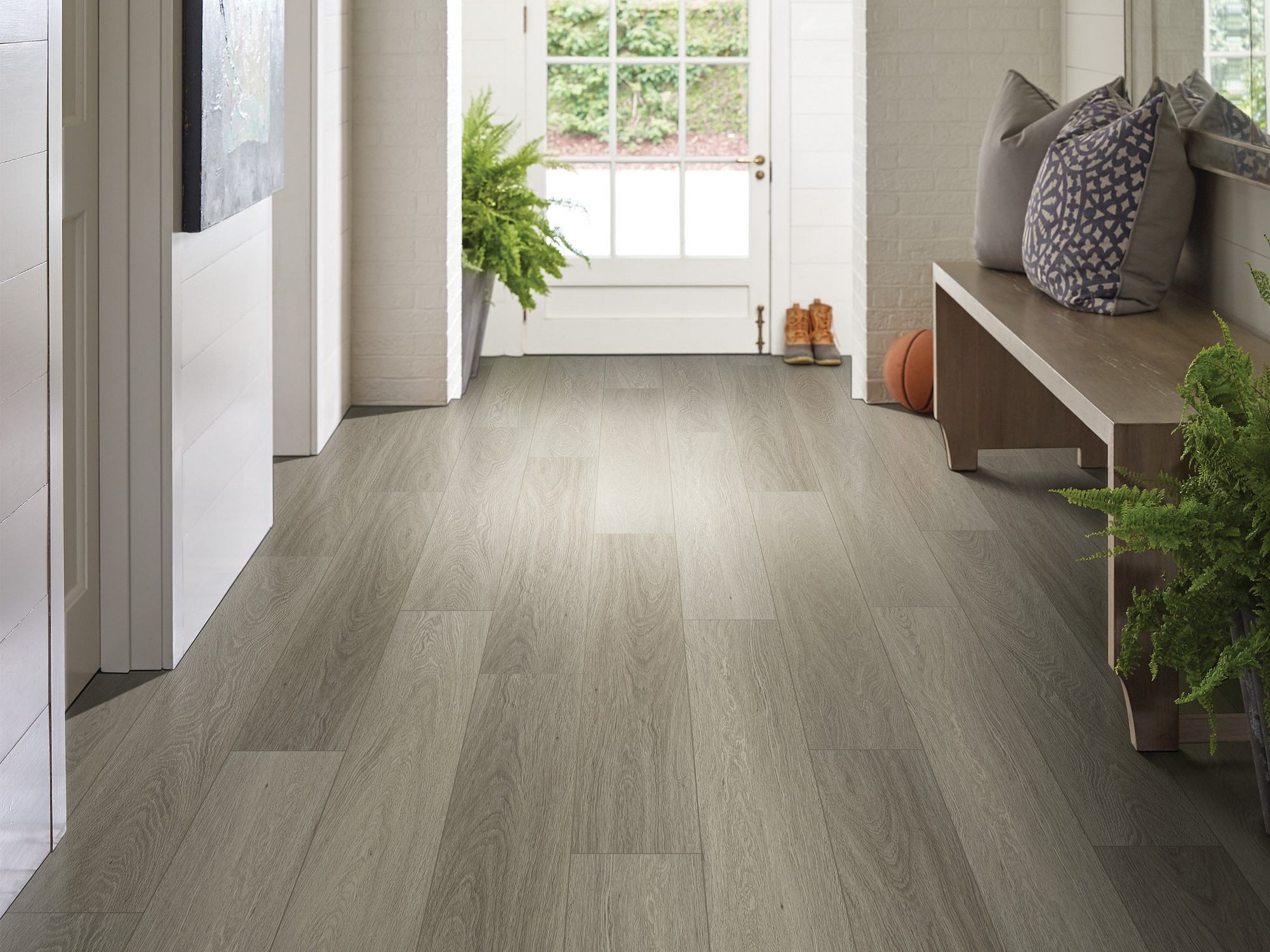 Executive Oak flooring, shown in a room