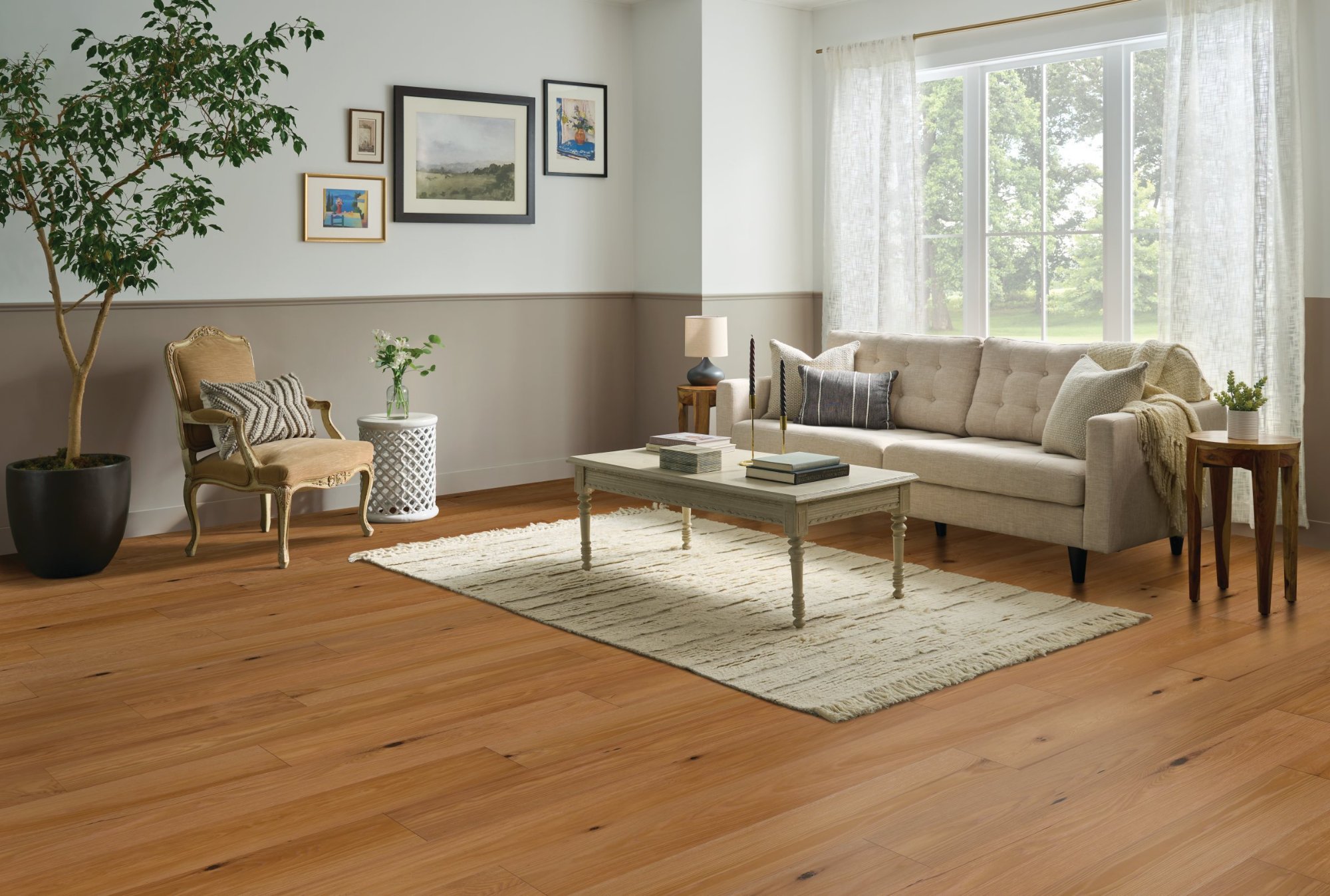 Southern Lake flooring, shown in a room