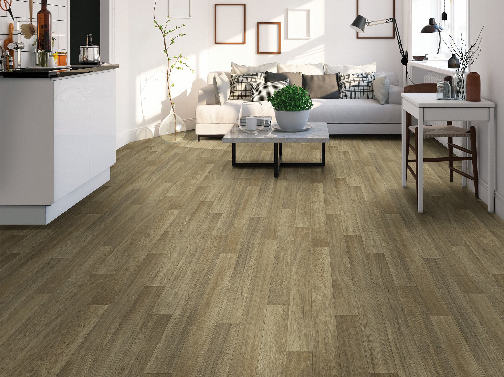 Grant flooring, shown in a room
