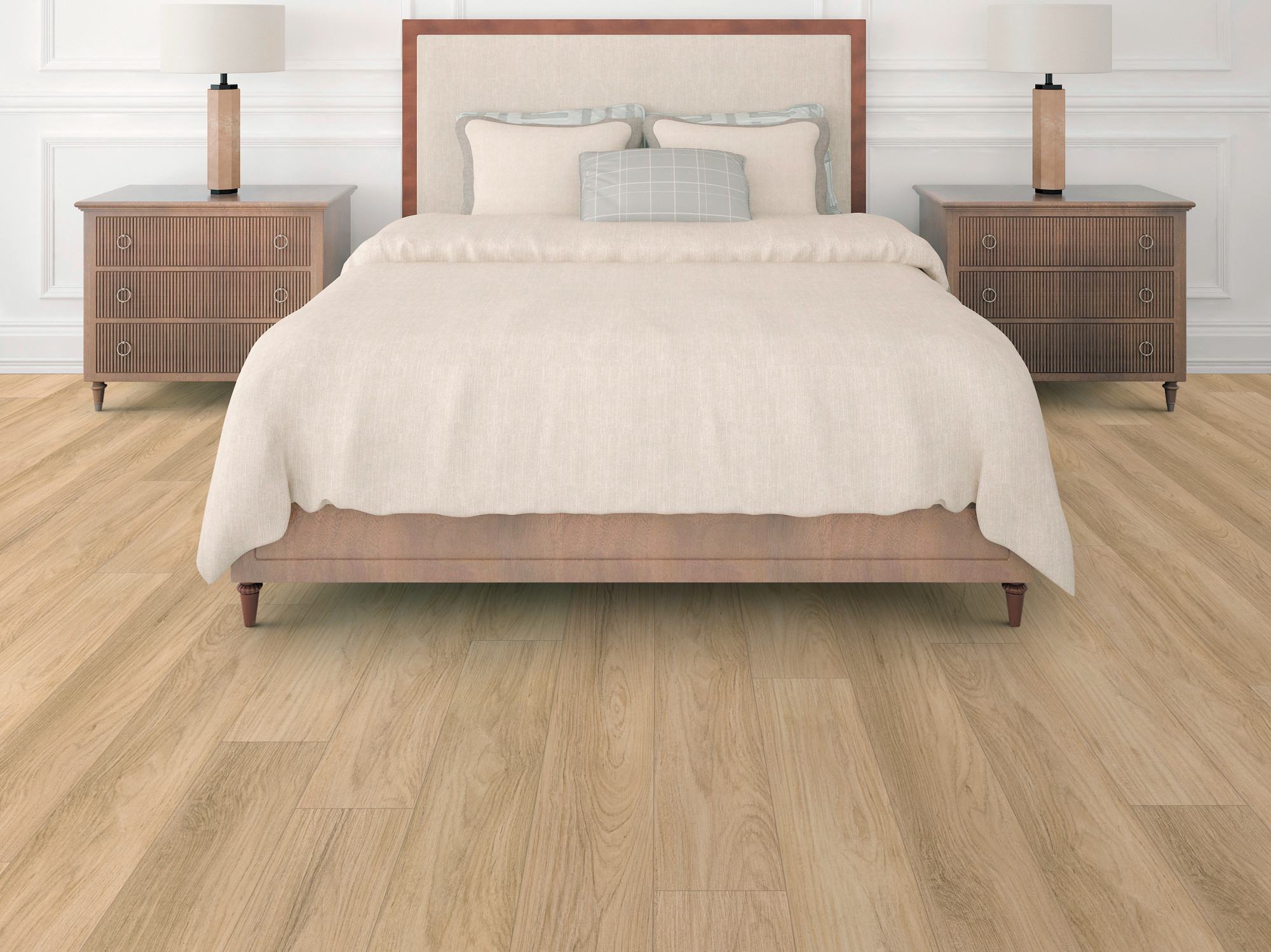 Golden Timber flooring, shown in a room