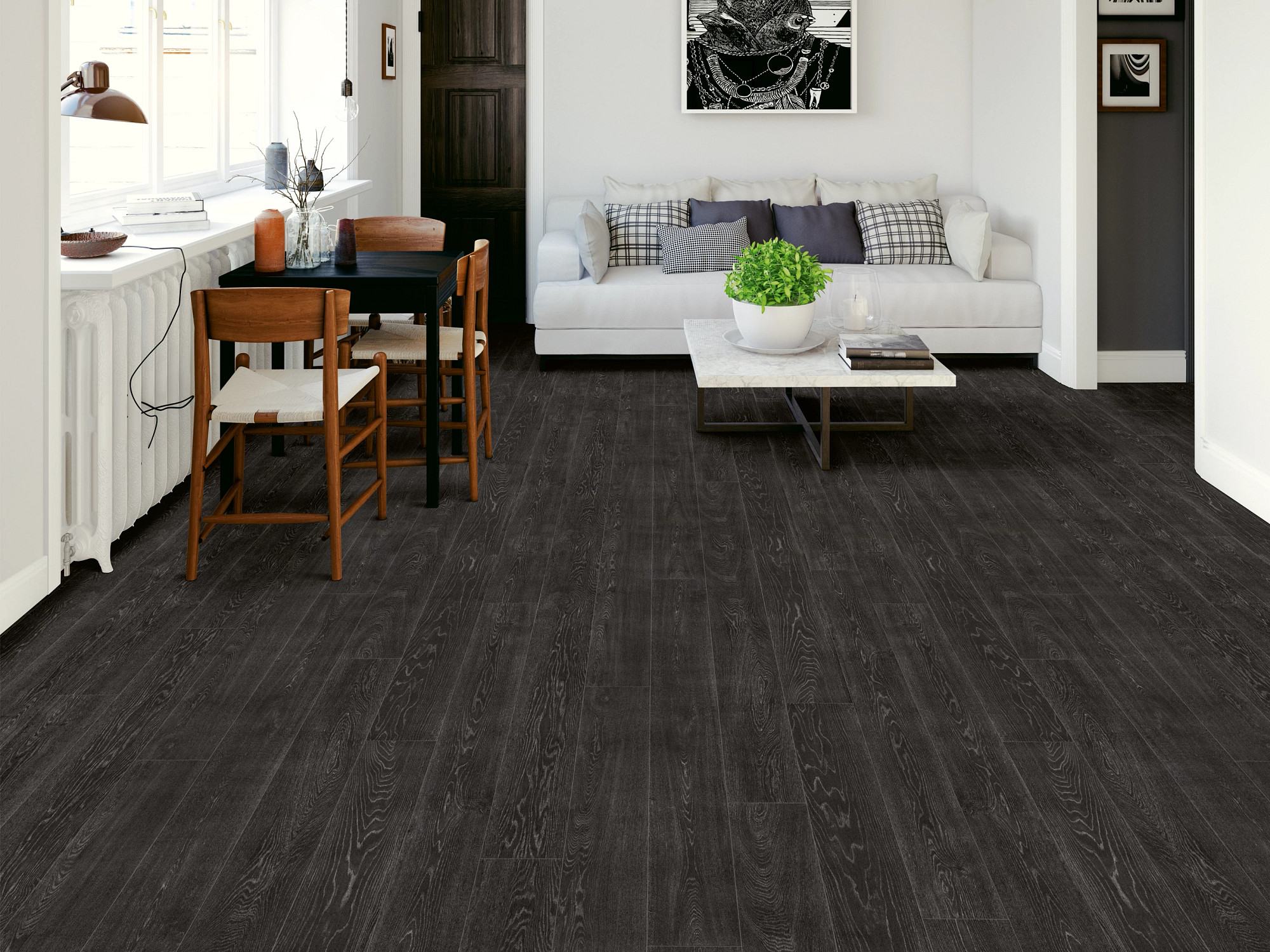 Ridgeway flooring, shown in a room