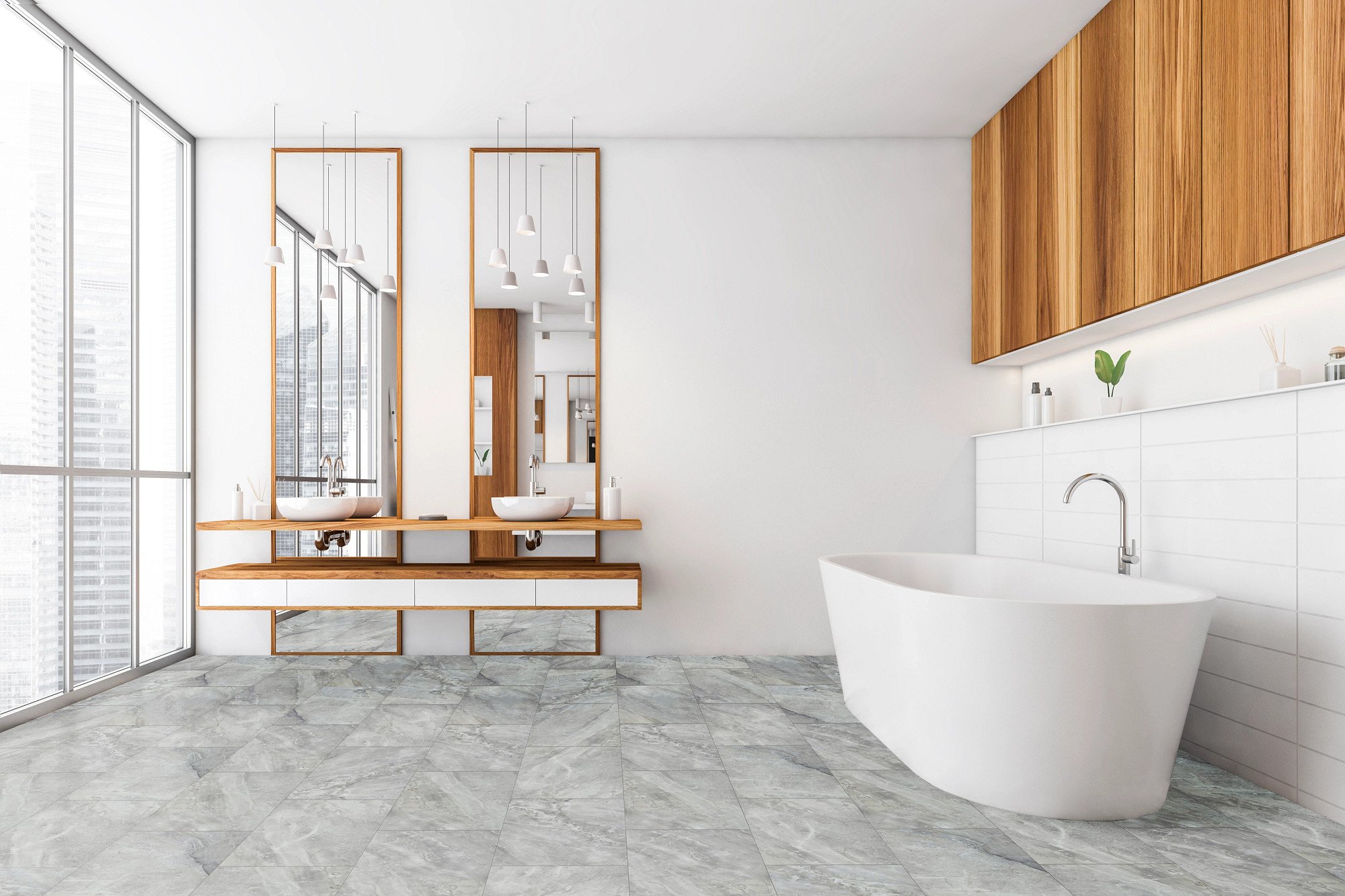 Avesta Quartz flooring, shown in a room