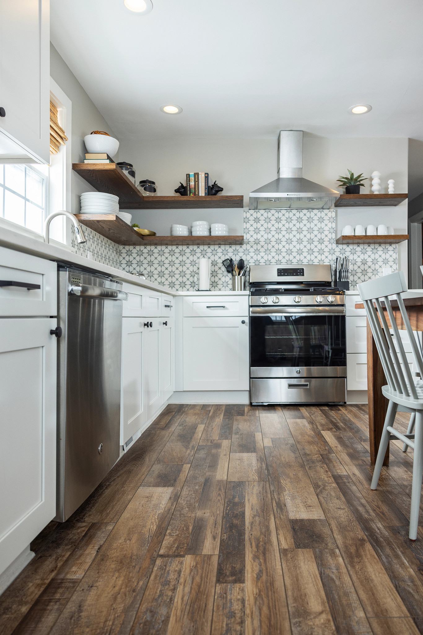 Marianas Oak flooring, shown in a room