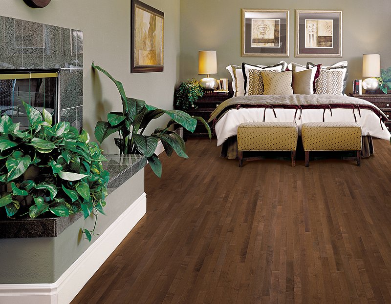 Cappuccino flooring in a room