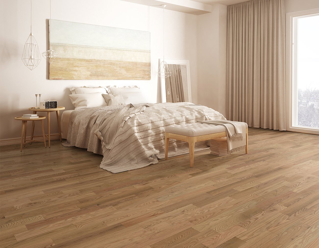 Aurora flooring, shown in a room