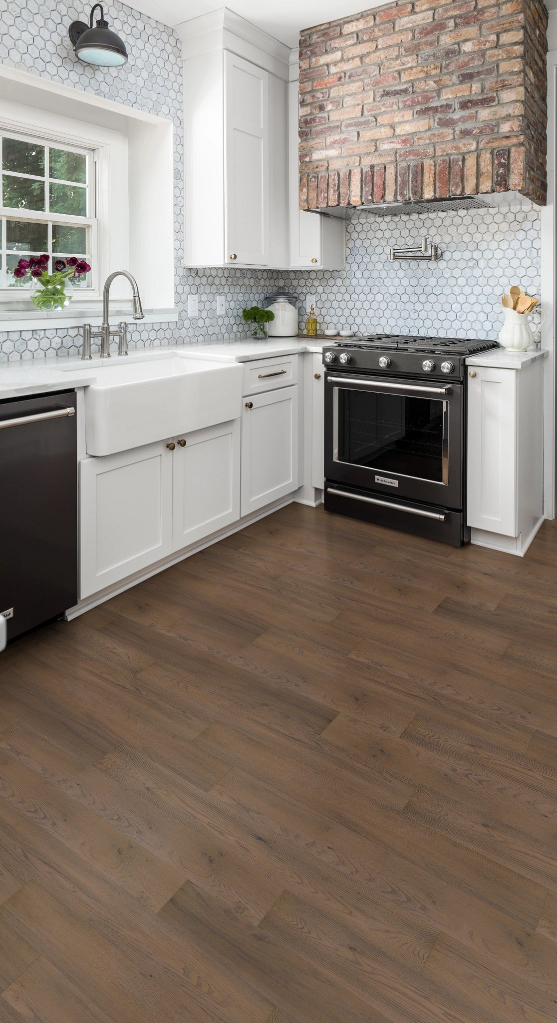 Hawthorne flooring, shown in a room