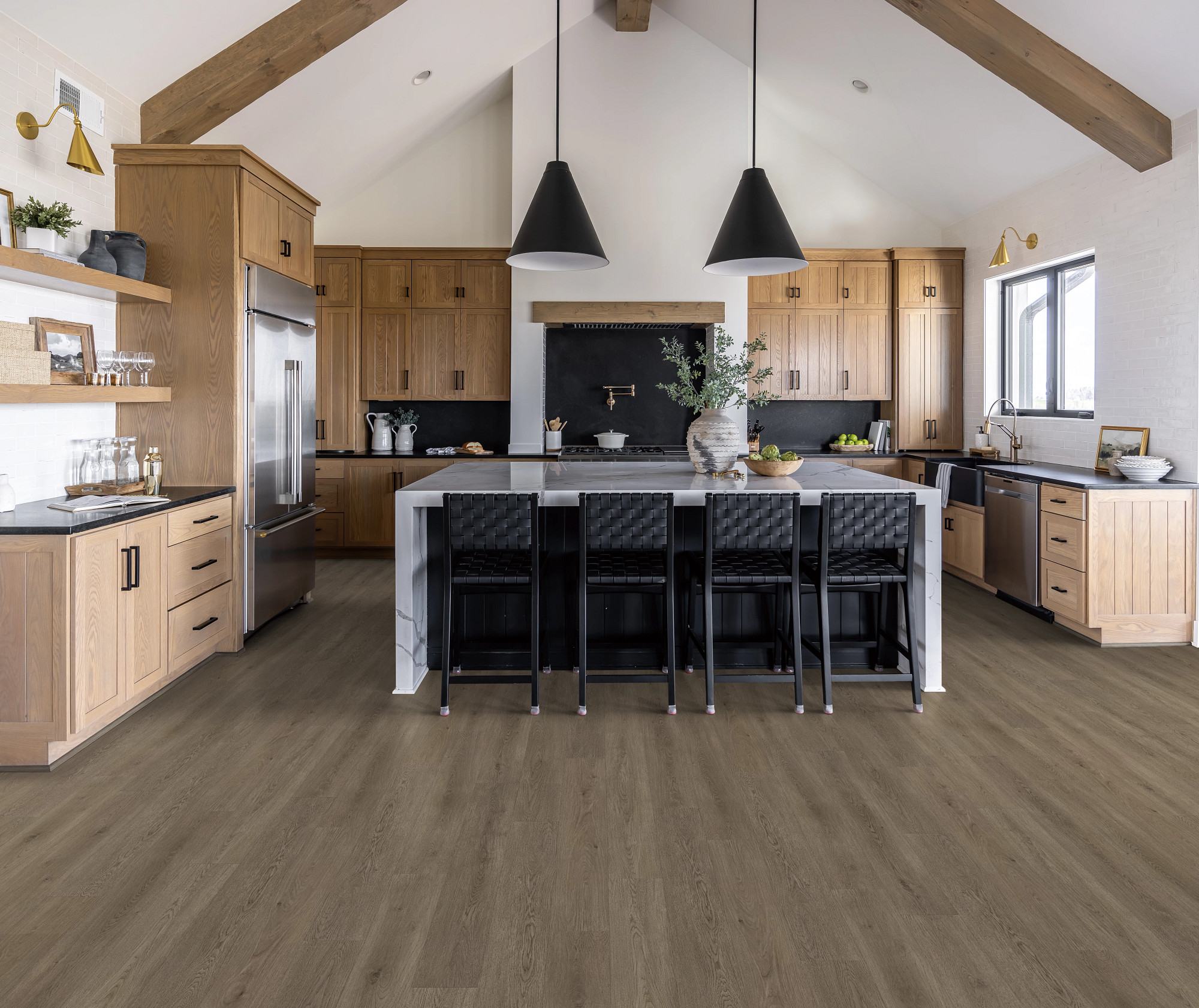 Wellstead Oak flooring, shown in a room