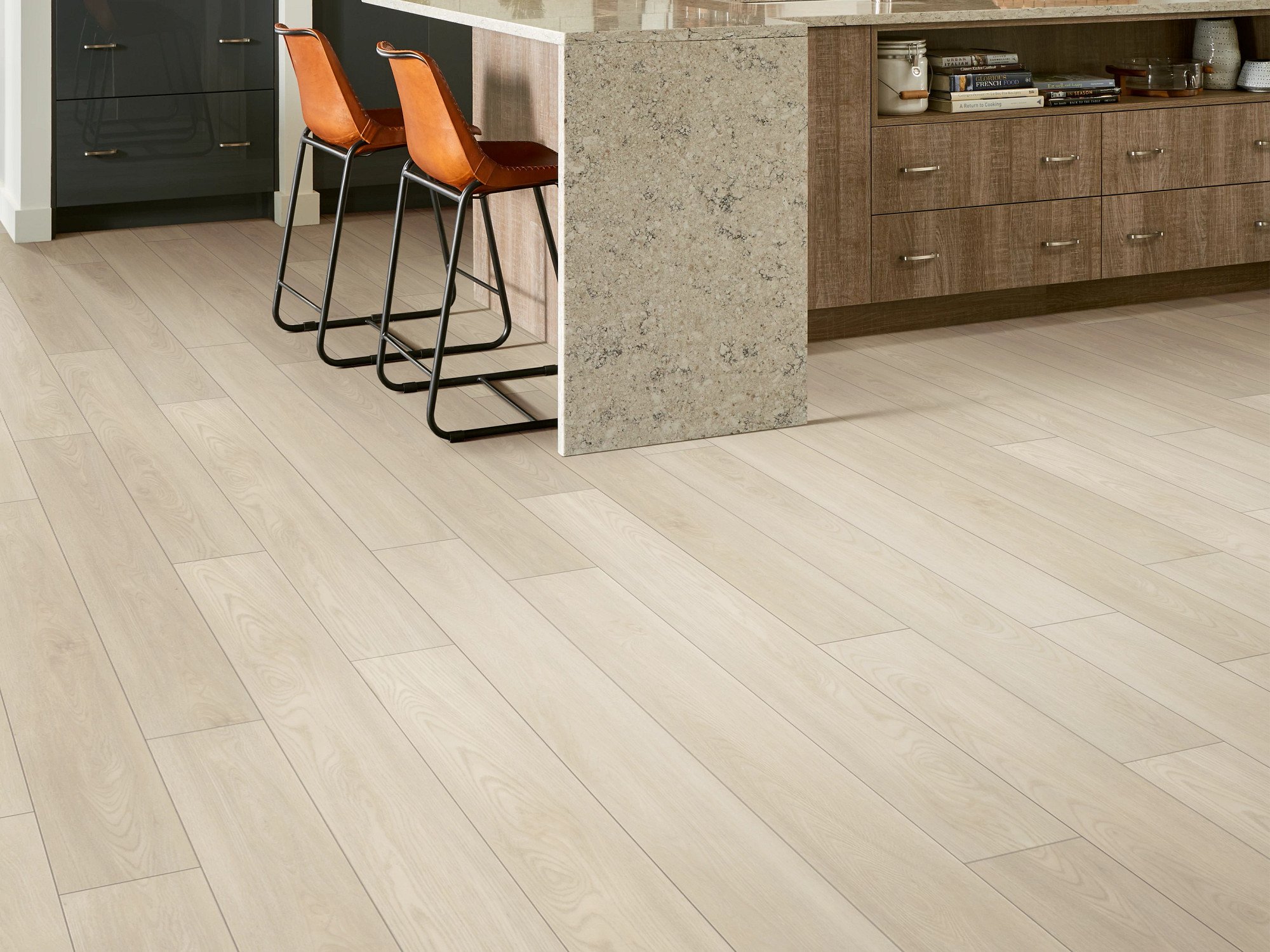 Silver Dollar flooring, shown in a room