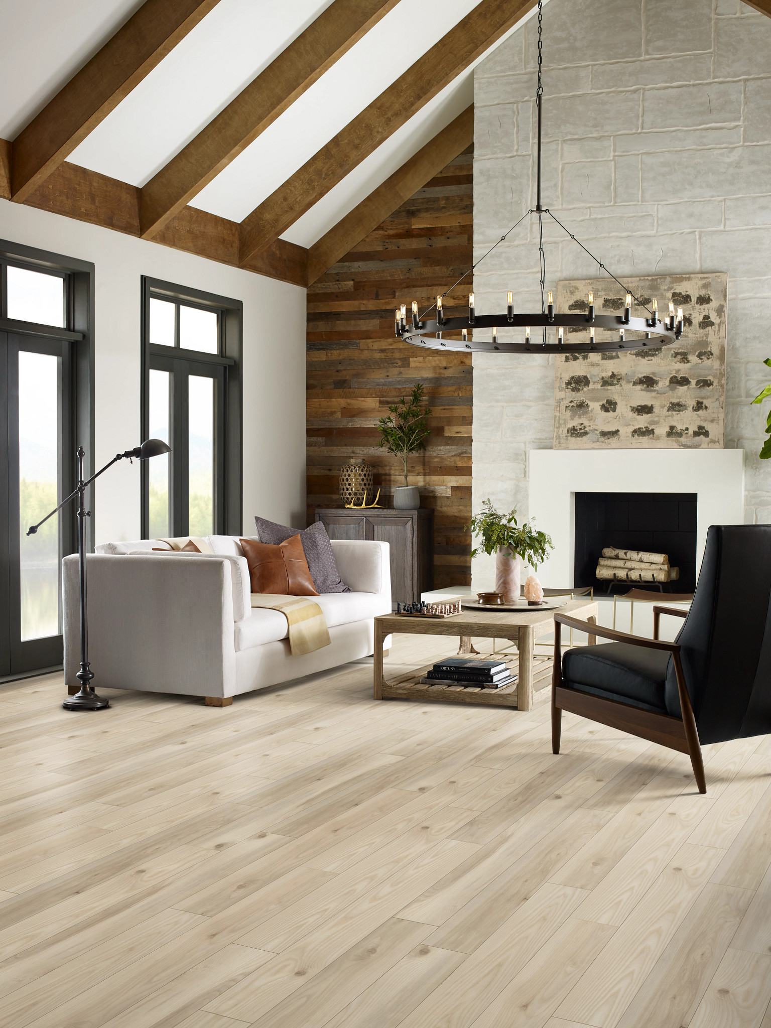Savona flooring, shown in a room