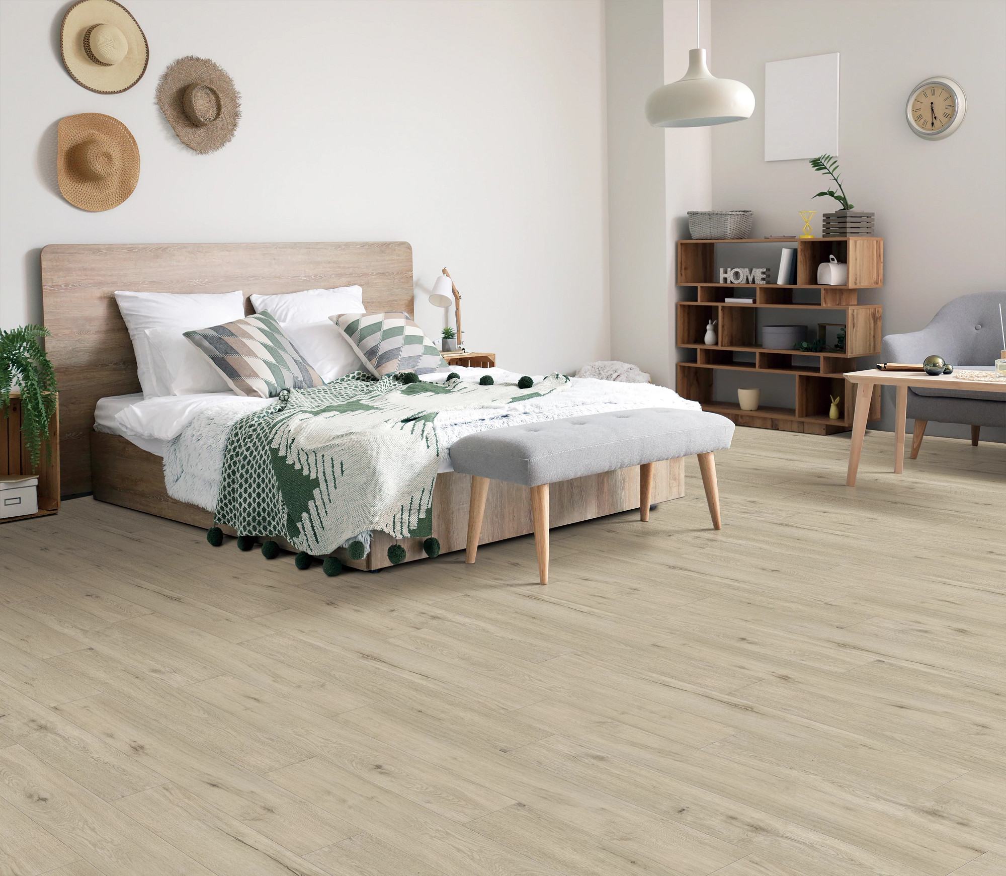Argento flooring, shown in a room