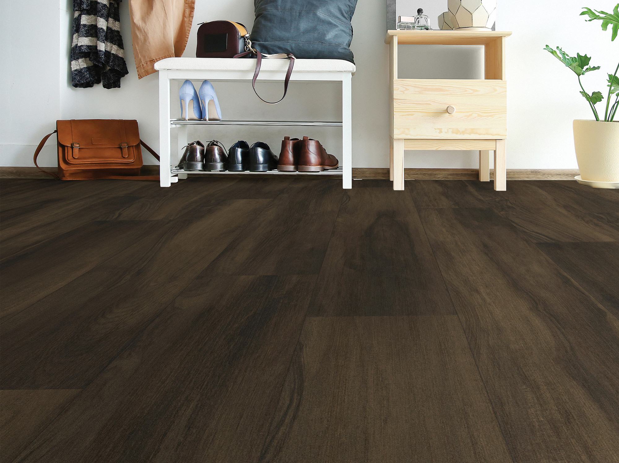 Algon flooring, shown in a room